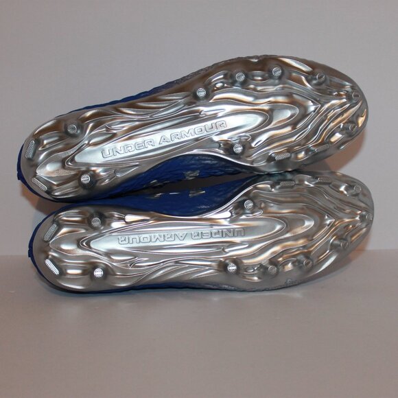 Under Armour UA Spotlight 4 MC Royal Blue Football Cleats Men's Size 10.5 RARE - Picture 6 of 6